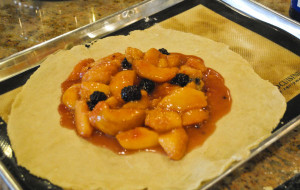 Peach Blackberry Crostata